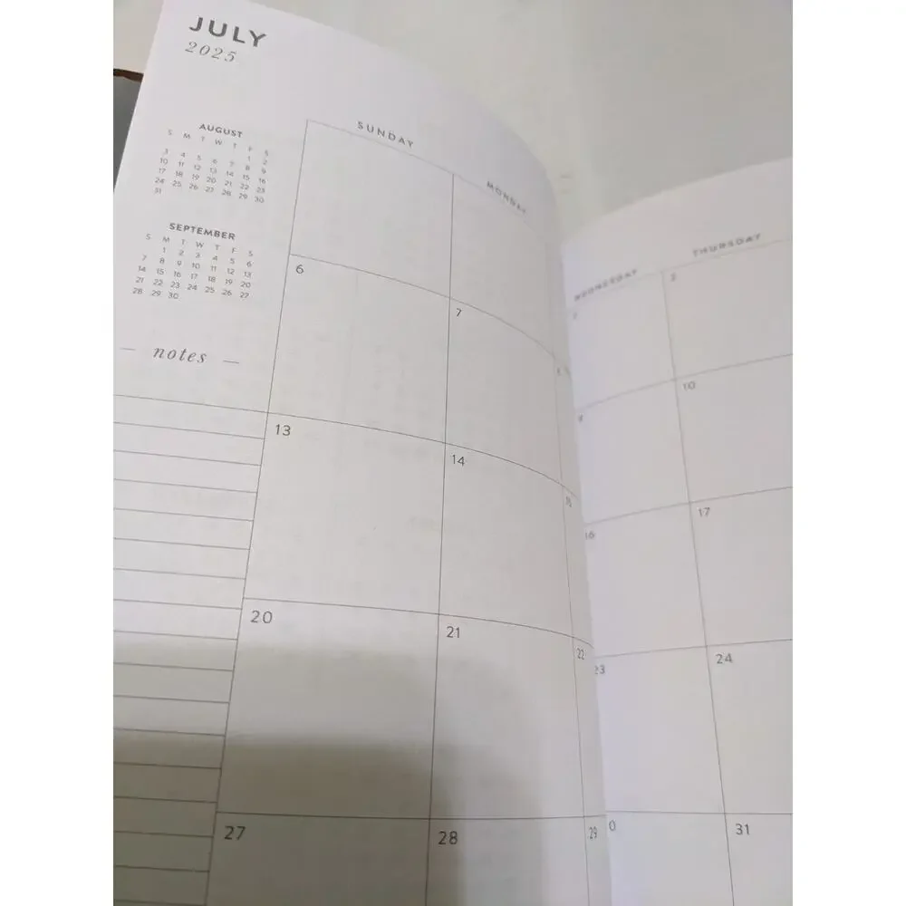 New Eccolo 2025-2026 Weekly Planner Leatherette Soft Covers Map Embossed Unique